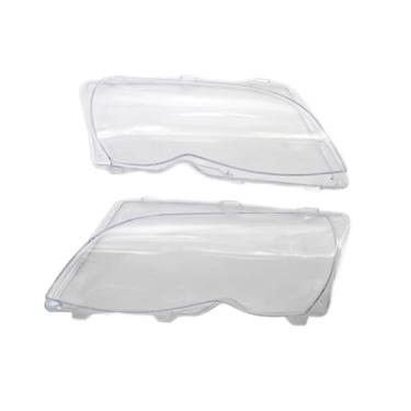 Imagem de Capas transparentes para lentes de farol de carro Compatível com BMW Série 3 E46 318i 320i 325i Sedan 4 portas 2002 2003 2004 2005(Left and right)