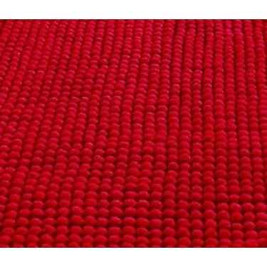 Imagem de Kit Tapete Banheiro Antiderrapante 40x60 Microfibra Bolinha Macarrão,tapete absorvente,absorvente e durável para casa (2,Vermelho)