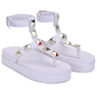 Imagem de Sapatênis Casual com Solado Elevado, Visual Oversize e Acabamento Branco Confortável