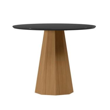 Imagem de Mesa Isis 100X100 Ype/Preto - New Ceval