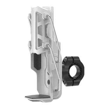 Imagem de FJMQHU Suporte para copo de bebida para motocicleta, suporte para garrafa de água de bicicleta, gaiola para garrafa de água de bicicleta para carrinho de, Branco