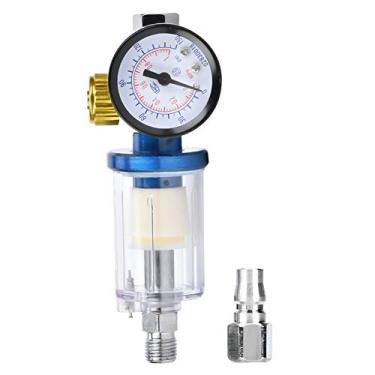 Imagem de Generic Separador de Filtro Regulador de Pressão de Entrada de Ar para Ferramenta de Pistola de Pulverização, Capacidade de Filtrar Contaminantes Sólidos, Adequado para Repintura Automotiva,
