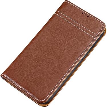 Imagem de KKFAUS Capa para iPhone 13/13 Mini/13 Pro/13 Pro Max, Carteira de Couro PU Premium Magnética Folio Flip Case com Slots de Cartão Suporte (Cor: Marrom, Tamanho: 13pro 6,1 polegadas)