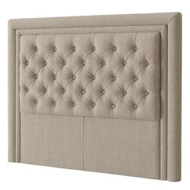 Imagem de Cabeceira Casal Queen 160 cm Elegance Linho Bege - Nexta Casa