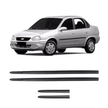 Imagem de Kit Frisos Laterais Corsa Hatch Sedan Classic 4 Portas Largo