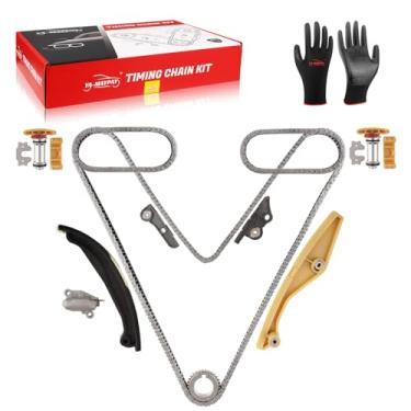 Imagem de YA-MAYPAY Kit de corrente de sincronização do motor com tensor e guia [compatível com DOHC, V6 3,5L 3,7L] Para F-150 11-17, Explorer Mustang 20-21, Taurus, Transit-150 e Lincoln MKS