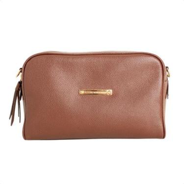 Imagem de Bolsa Tiracolo Minimal Marrom Dm, Soft café, UN