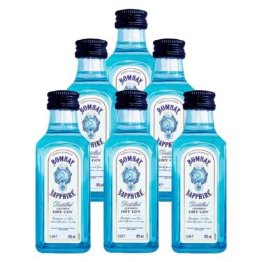 Imagem de WebBar, Miniatura Gin Bombay Sapphire London Dry 50ml 6 Unidades