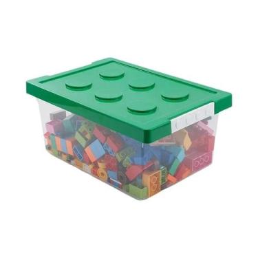 Imagem de Caixa De Armazenamento Empilhável Para Blocos De Construção Infantil, 