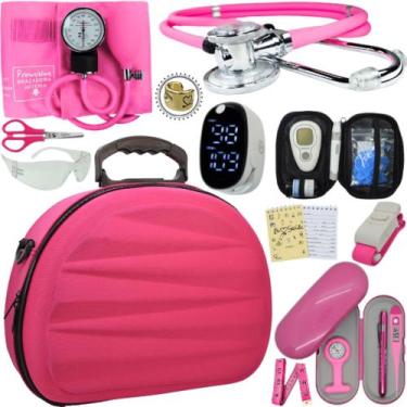 Imagem de Kit Enfermagem Maleta Medica Super Luxo Completa Promocao - Love Saude
