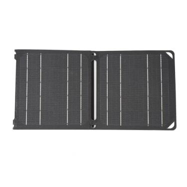 Imagem de Garosa Painel Solar Dobrável de 20 W, Carregador Portátil à Prova d'água Com Saída USB Dupla, Alta Eficiência de Conversão, Ideal para Camping e Caminhadas