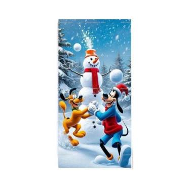 Imagem de Banner De Natal Disney Mickey Minnie Para Porta, Decoração De Fundo Pa