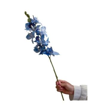 Imagem de Orquídea Cymbidium Artificial De 35 Polegadas Com Haste De Seda, Flore