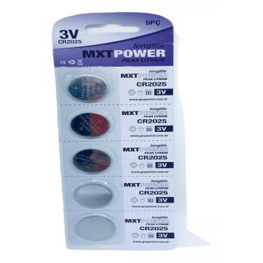 Imagem de Bateria Cr2025 Lítio Lithium Pilha 3v Kit Com 5 Unidades