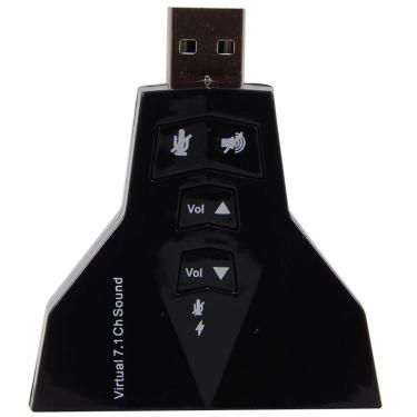 Imagem de Placa De Som 7.1 Usb Audio Pre Escuta Canal Virtual Hbt65