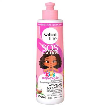 Imagem de Ativador de Cachos Sos Kids Hidratação Salon Line 300Ml