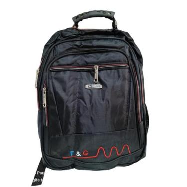 Imagem de Mochila masculina resistente Faculdade, Trabalho F&G, Preto