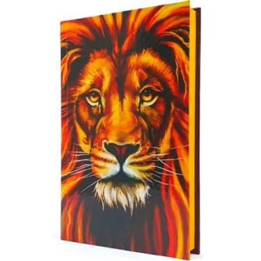 Imagem de Bíblia Sagrada RC Harpa e Corinhos Leão Color Capa Dura, Ilustrada