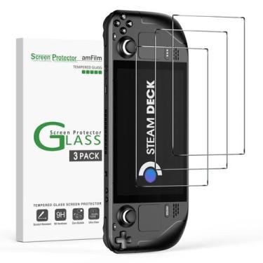 Imagem de Protetor de tela AmFilm Tempered Glass para Steam Deck