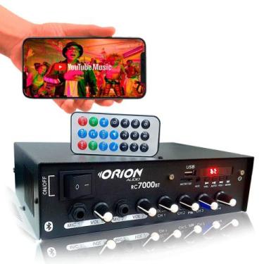 Imagem de Amplificador Som Ambiente 500 Watts Blue 4 Canais Rc7000bt - ORION