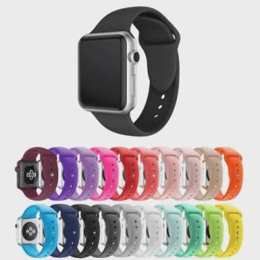 Imagem de Pulseira Silicone para Apple Watch 38mm e 40mm - preto - worldwideecom