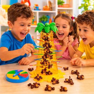 Imagem de Jogo Macaco Infantil Brinquedo Equilíbrio Habilidade Criança Interativ