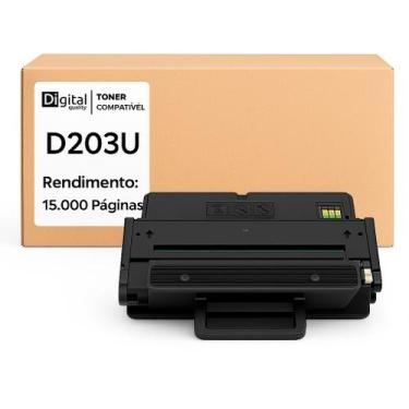 Imagem de Toner Compatível MLT203U D203U Preto Para Samsung M3370FD M3820DW M407