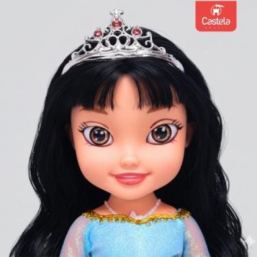 Imagem de Boneca Coleção Princesas Articulada Vestido Brilhante Emite Som C/ Ace