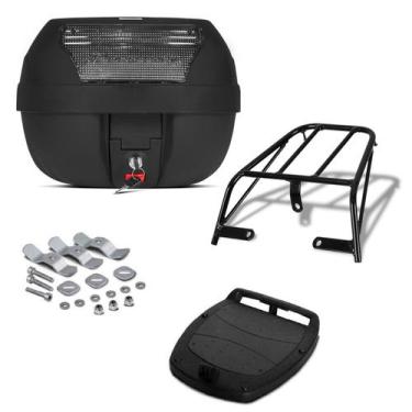 Imagem de Bau 28 Litros Pro Tork + Bagageiro Ybr 125 2000/08, CRISTAL, YBR 125 2