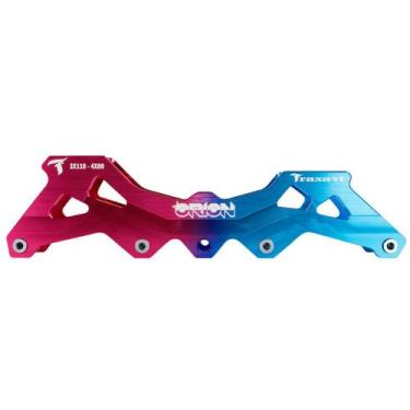 Imagem de Base Híbrida Orion 3 Rodas 110mm ou 4 Rodas 80mm - Pink e Azul - Traxa
