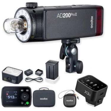 Imagem de Flash AD200 Pro II TTL com Rádio Flash Sem fio Godox X3 para Sony, Son