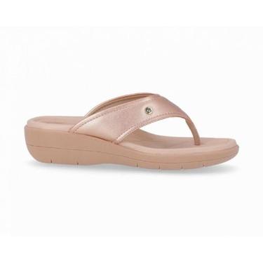 Imagem de Tamanco Fascite Plantar Piccadilly 239019 Feminino, Ouro rosado, 35
