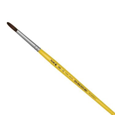 Imagem de Pincel Escolar Redondo Ponei Amarelo Tigre Nº 266 (Escolha O Número) T