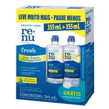 Imagem de Kit Renu Fresh Solução Multiuso para Lentes de Contato 2 Unidades de 3