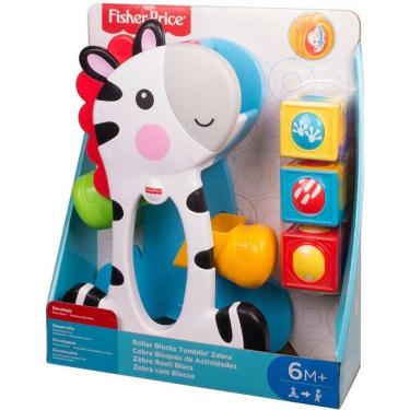 Imagem de Brinquedo Infantil Zebra Surpresa com Mãos Móveis e Lados Coloridos Giratórios Mattel