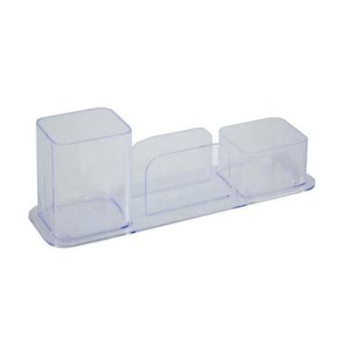 Imagem de Porta caneta / lembretes / clips cristal Dello