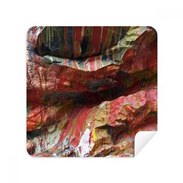 Imagem de Tecido de camurça multicolorido, textura de pedra, estampa de ilustração, óculos, tecido de camurça, pacote com 2