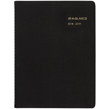 Imagem de AT-A-GLANCE Agenda semanal do ano acadêmico 2018-2019, grande, 20 x 26 cm, preta (7095705)