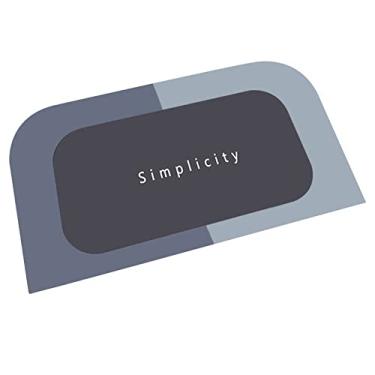 Imagem de SHENGANG Tapete de Banho Absorvente Tapetes de Banheiro de Secagem Rápida Entrada Antiderrapante Tapetes de Pele Tapete Higiênico, 10,40x60cm