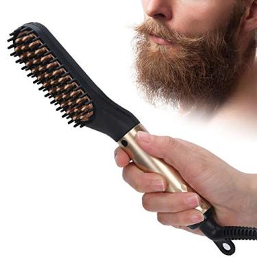 Imagem de Pente alisador de barba para homens, pente alisador elétrico de cabelo aquecido, massageie o couro cabeludo e alivie a fadiga na umidade, meias exclusivas presentes para homens e mulheres para ele (#1)