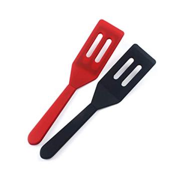Imagem de Mini Brownie Serving Spatula, Cookie Silicone Spatulas Flexible Nonstick Silicone Serve Turner Heat-Resistant for Flip Egg in Small Frying Pan Cookie Batter Cookware Cooking Baking