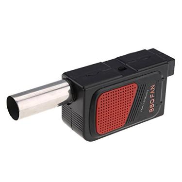 Imagem de Ventilador de ar Yosoo Health Gear para ventilador de churrasco, ventilador elétrico portátil para churrasco para acampamento ao ar livre, piquenique, churrasqueira de carvão