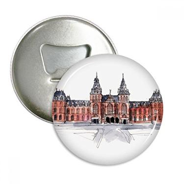 Imagem de Rijks Museum in Dutch abridor de garrafas ímã de geladeira emblema multifuncional