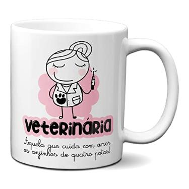 Imagem de Caneca Veterinária Aquela Que Cuida Dos Anjinhos De 4 Patas (Branca)