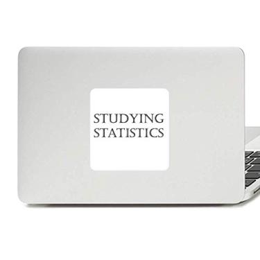 Imagem de Adesivo de vinil para laptop com frase curta para estudar, estatísticas
