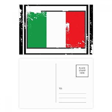 Imagem de Conjunto de cartões postais retangulares com bandeira nacional da Itália