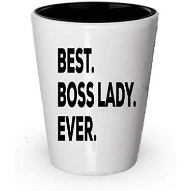 Imagem de Copo de shot Boss Lady – Melhores presentes – Decoração para sala de escritório, acessórios de arte, artigos femininos para mesa de escritório – Funny Ladyboss (2)