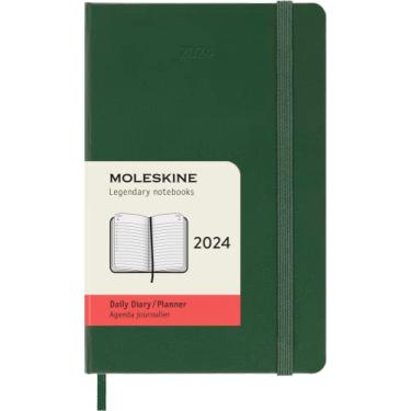 Imagem de Moleskine 2024 Daily Planner, 12M, Pocket, Myrtle Green, Hard Cover (3.5 x 5.5)