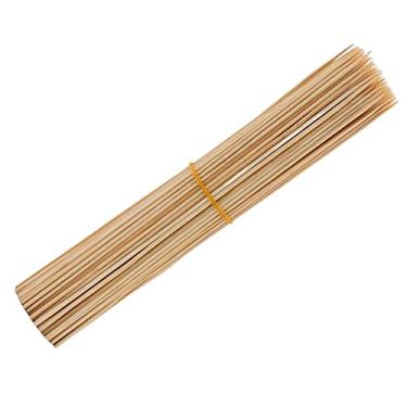 Imagem de ＫＬＫＣＭＳ 100 peças espetos de bambu espetos de churrasco simples usando ferramentas accs utensílio para churrasco kebab espetos madeira grelhar espetos, 35CM