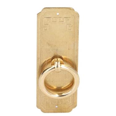 Imagem de Puxador de Anel, Maçaneta de Porta de Cobre Vintage, Puxador de Cor Bronze Clássica para Estante, Gaveta de Guarda-roupa, Gaveta de Armário de Janela (modelo fixo de parafuso de